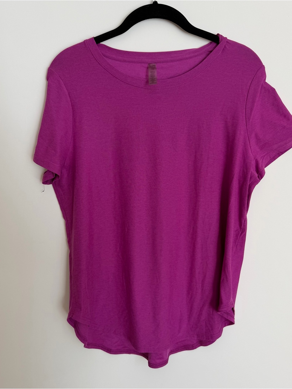 Beyond Yoga Short Sleeve Crew Tee in Magenta Pink